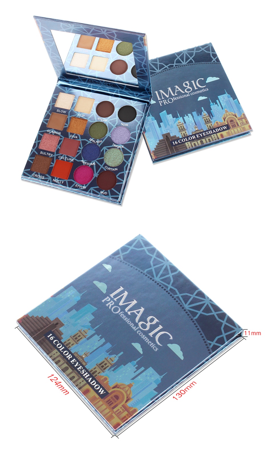 Charming Shimmer Eyeshadows 16 Colors Set