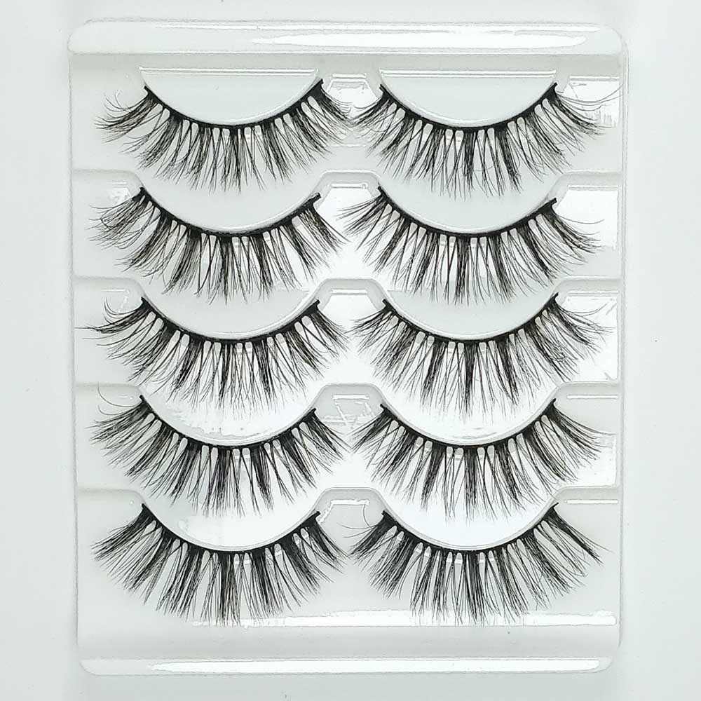 Women's Mink 3D Faux Eyelashes Set 5 Pcs