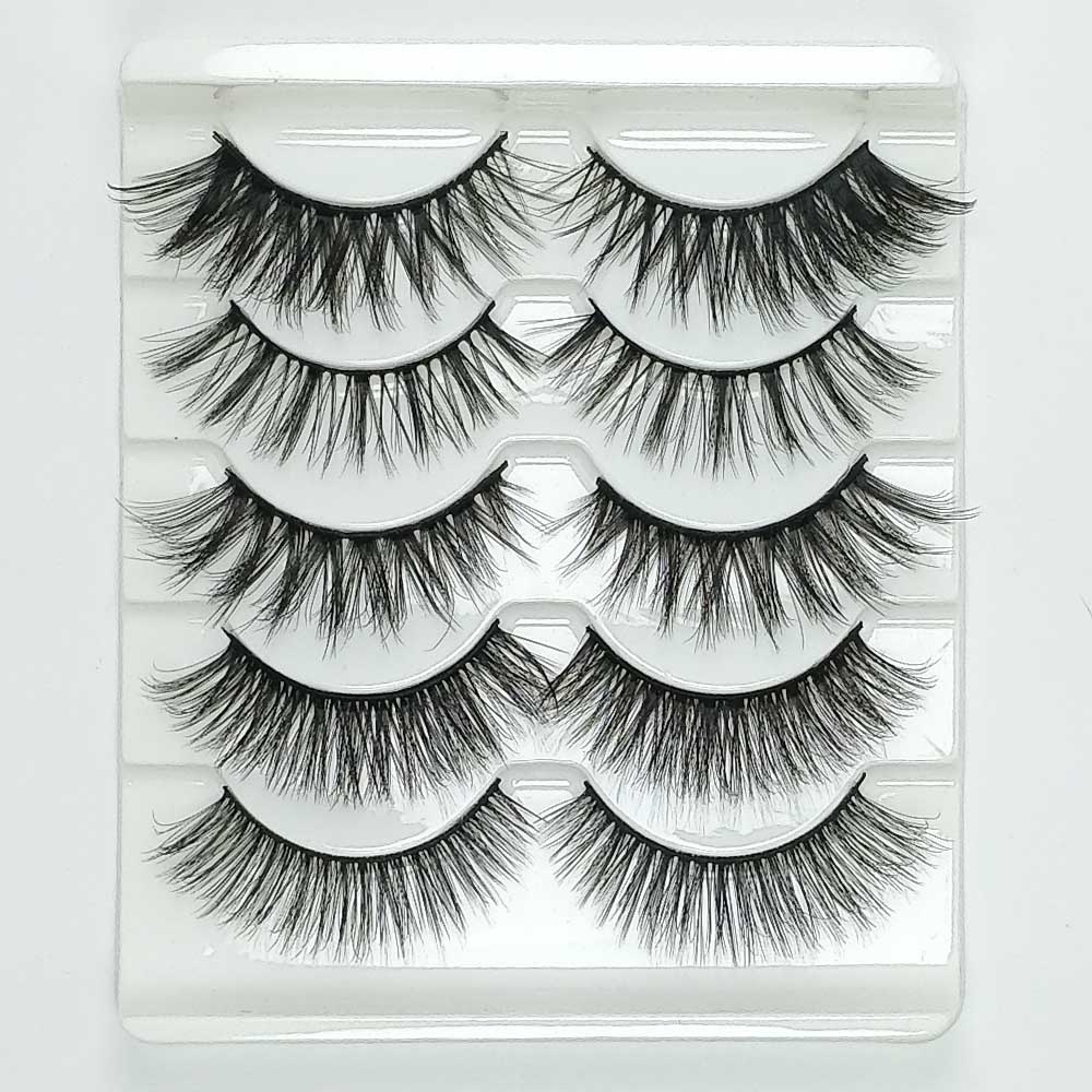 Women's Mink 3D Faux Eyelashes Set 5 Pcs