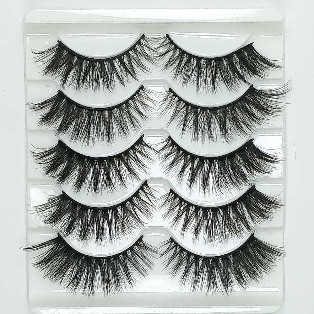 Women's Mink 3D Faux Eyelashes Set 5 Pcs