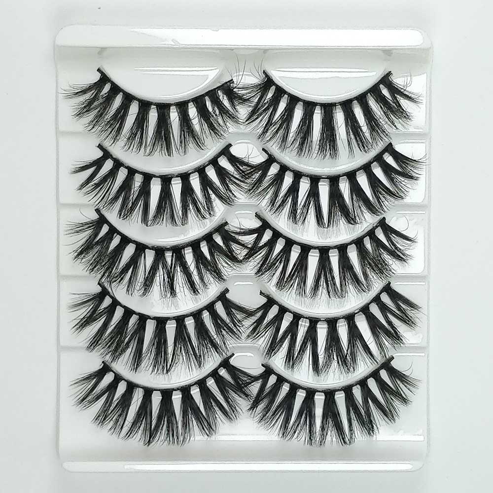 Women's Mink 3D Faux Eyelashes Set 5 Pcs