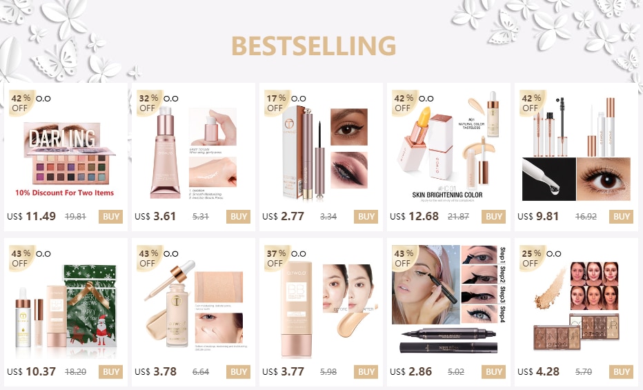 O.TWO.O 3pcs Cosmetics Kit maquillaje Face Whiten BB Cream Makeup Winter Oil Face Primer Full Coverage Concealer Makeup Kit