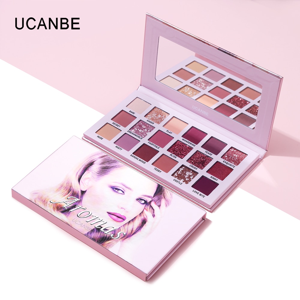 UCANBE 3pcs/lot Twilight+Aromas+Nebula 18 Color NUDE Eyeshadow Makeup Palette Glitter Shimmer Matte Pigment Eye Shadow Cosmetics