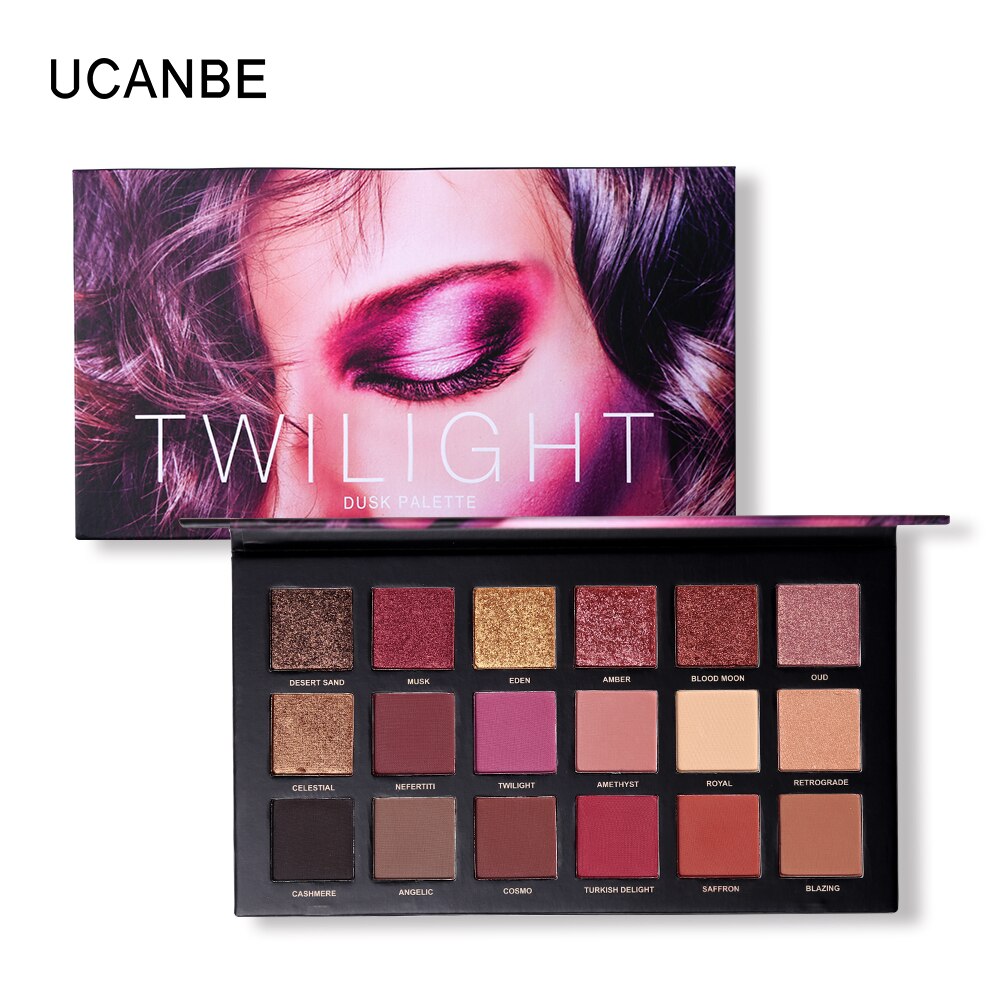 UCANBE 3pcs/lot Twilight+Aromas+Nebula 18 Color NUDE Eyeshadow Makeup Palette Glitter Shimmer Matte Pigment Eye Shadow Cosmetics