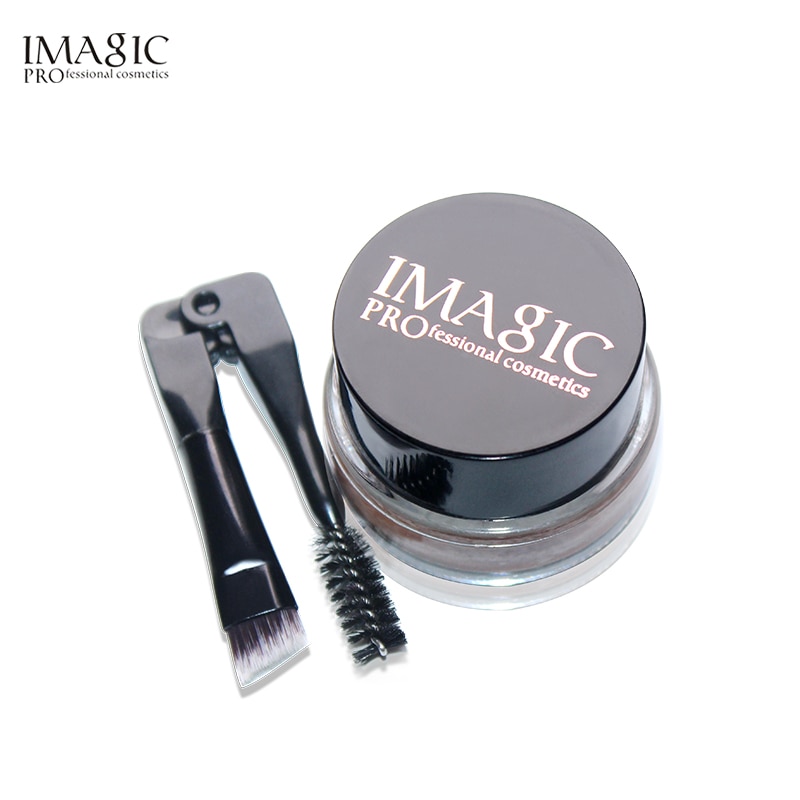 IMAGIC Eyes Daily Makeup 4PCS 16 Colors Eyeshadow Palette Black Eyeliner Pen Mascara and Eyebrow Cream