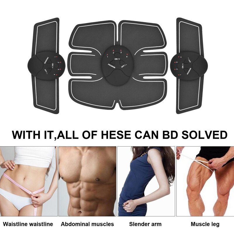 EMS Hip Trainer Muscle Stimulator ABS Abdominal Trainer Pad Hip Slimming Massager Unisex Body Belly Weight Loss Body Shaping