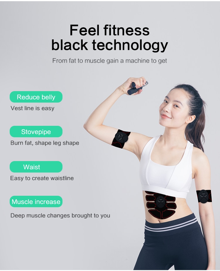 EMS Hip Trainer Muscle Stimulator ABS Abdominal Trainer Pad Hip Slimming Massager Unisex Body Belly Weight Loss Body Shaping