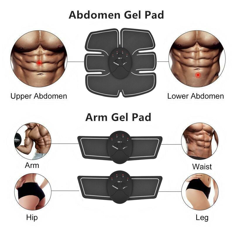 EMS Hip Trainer Muscle Stimulator ABS Abdominal Trainer Pad Hip Slimming Massager Unisex Body Belly Weight Loss Body Shaping